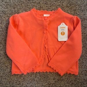 Gymboree infant scalloped edge cardigan